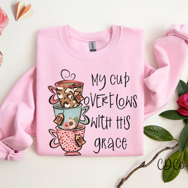 My Cup Overflows With His Grace - 9118 DTF