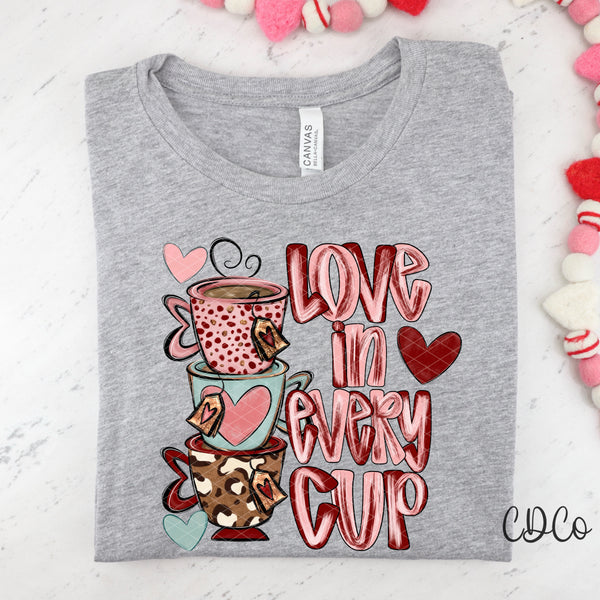 Love In Every Cup - 9114 DTF