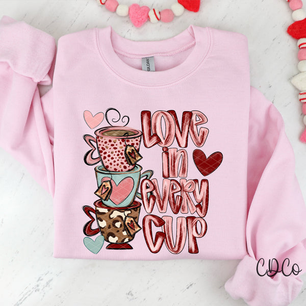 Love In Every Cup - 9114 DTF