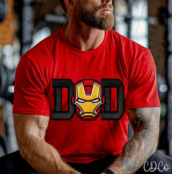 Dad Heroes Faux Embroidery (13 options) DTF