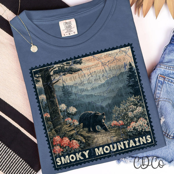 Vacation/Landforms/POI Destination Stamps Vintage 3 of 4 DTF