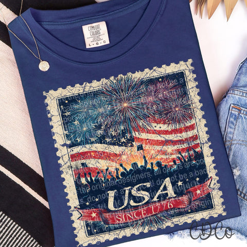 USA Since 1776 Fireworks Stamps Vintage 5484 DTF