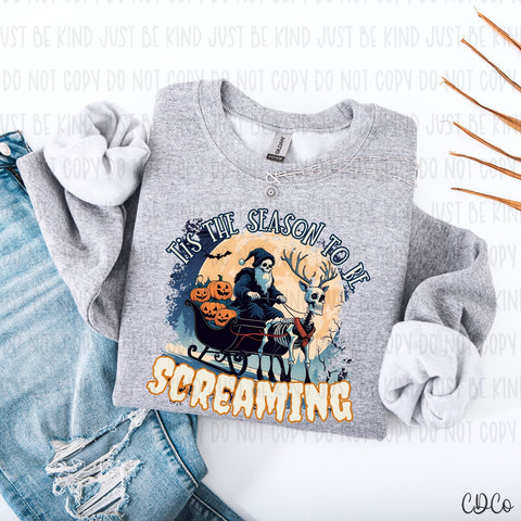 Tis The Season To Be Screaming - 7690 DTF