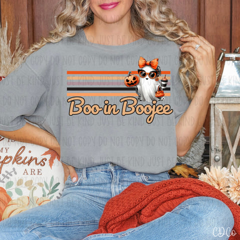 Boo In Boojee Retro Stripes 7709 DTF