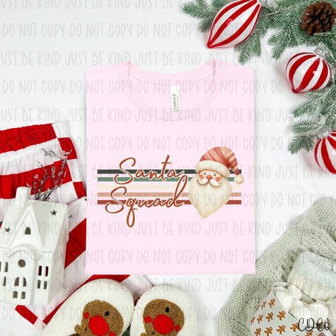 Santa Squad Retro Stripes 7711 DTF