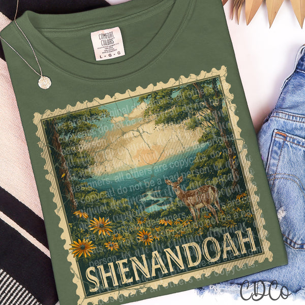 Vacation/Landforms/POI Destination Stamps Vintage 3 of 4 DTF