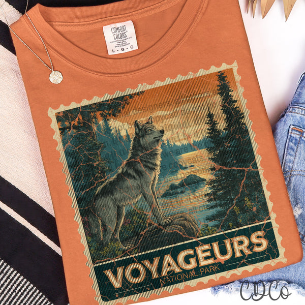 Vacation/Landforms/POI Destination Stamps Vintage 4 of 4 DTF