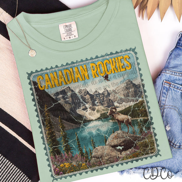 Vacation/Landforms/POI Destination Stamps Vintage 3 of 4 DTF