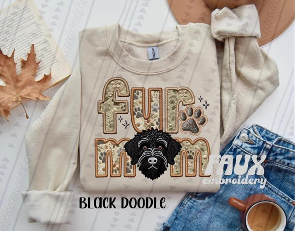 Fur Mom Dog Faux Embroidery DTF (4 of 6)