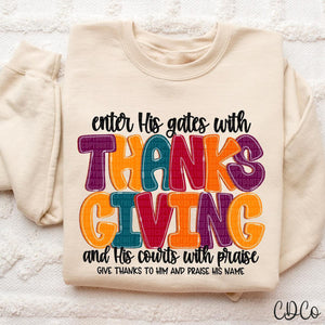 Enter His Gates Thanksgiving DTF
