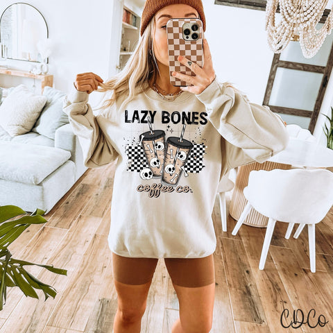 Lazy Bones / Black -  7788 DTF