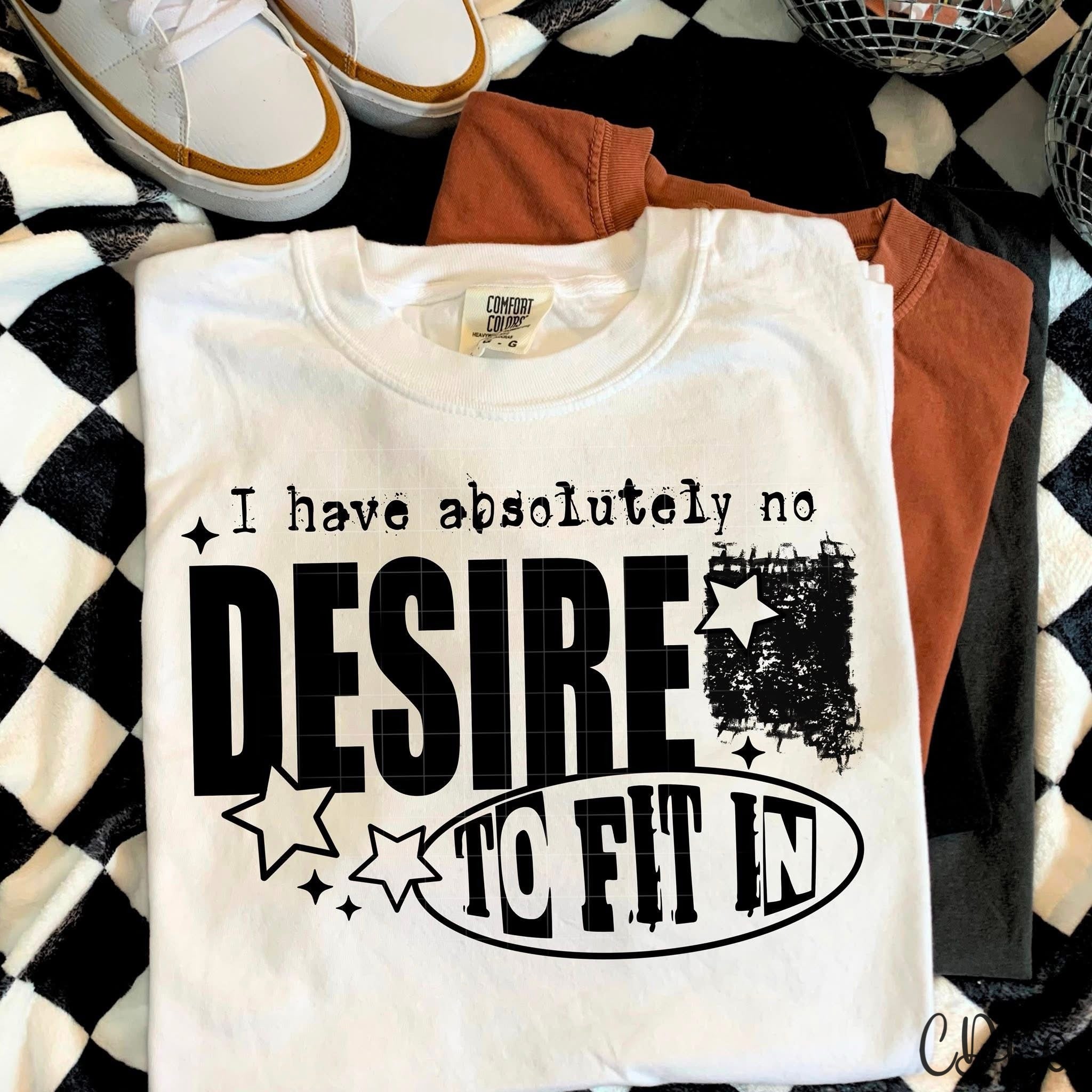 I Have Absolutely No Desire / Black -  7796 DTF