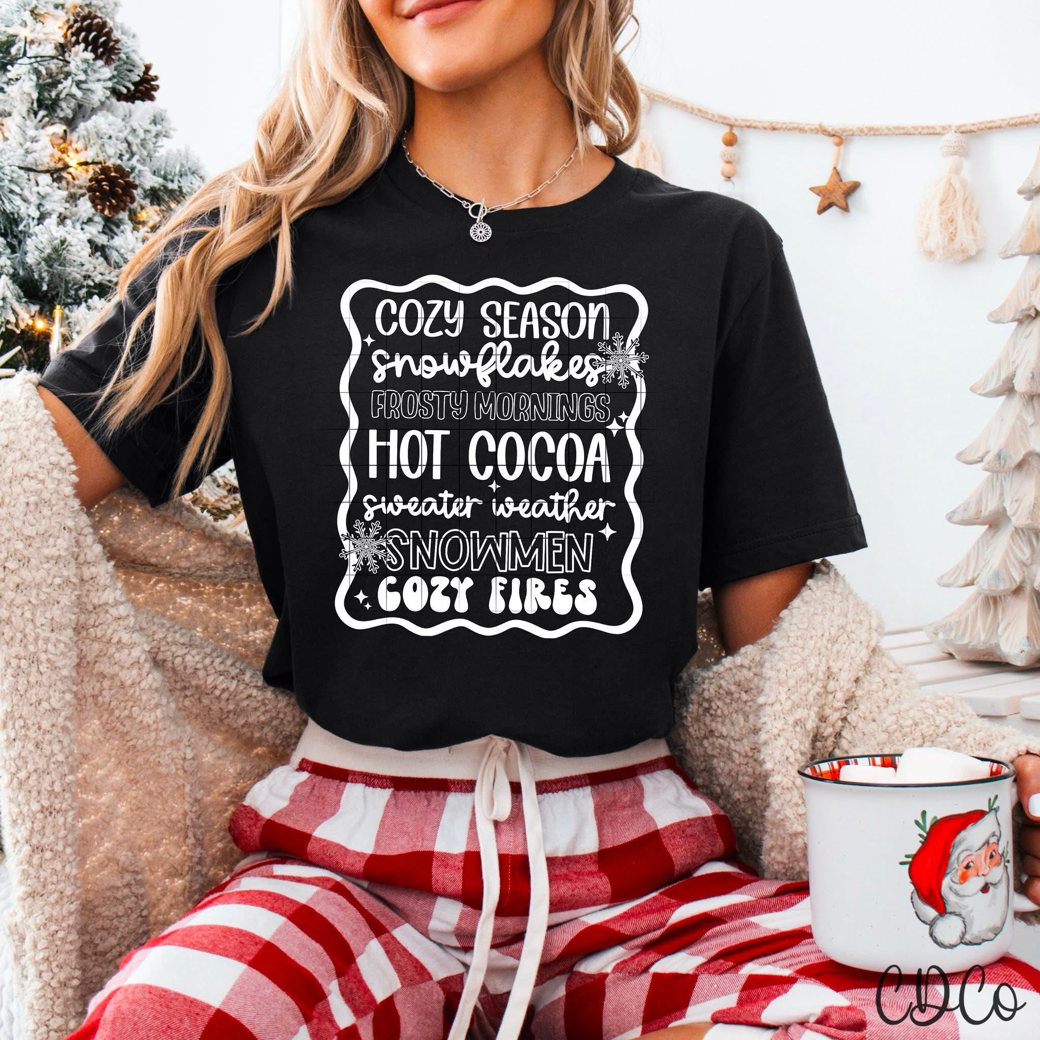 Cozy Season / White -  7799 DTF