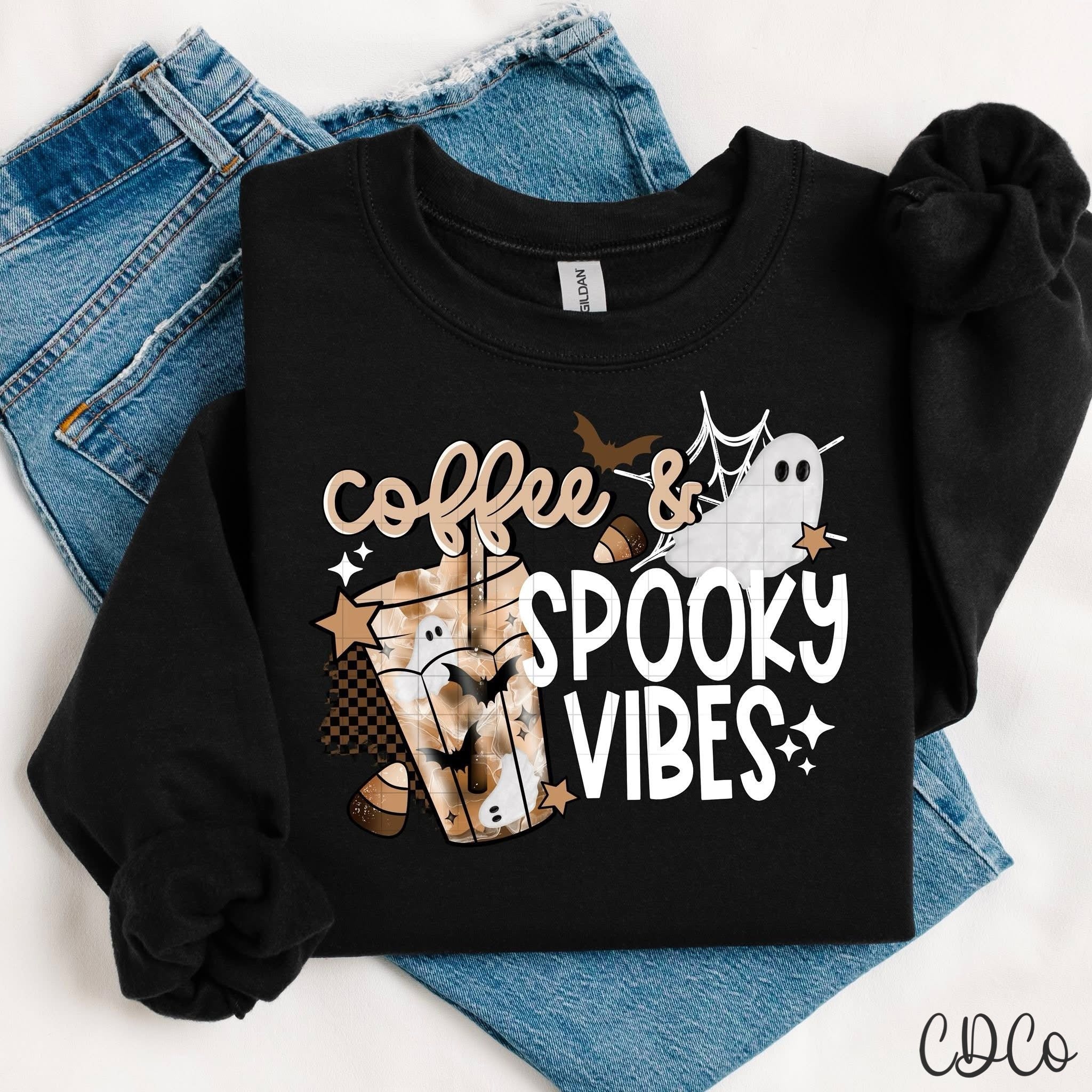 Coffee & Spooky Vibes -  7801 DTF