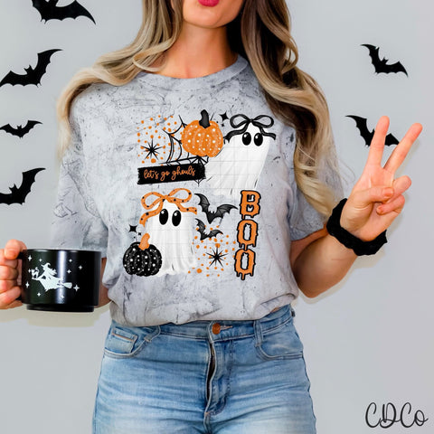 Let's Go Ghouls Boo 7823 DTF