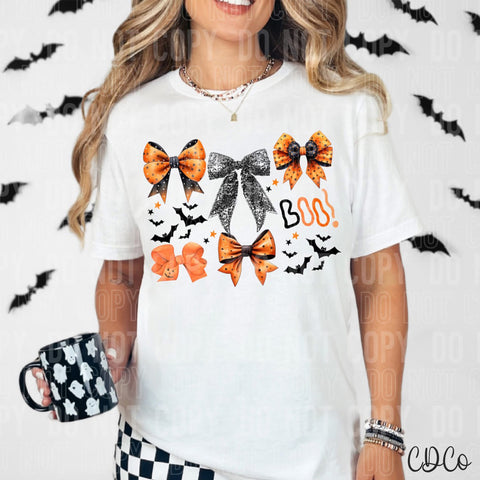 Boo Halloween Bows 6254 DTF