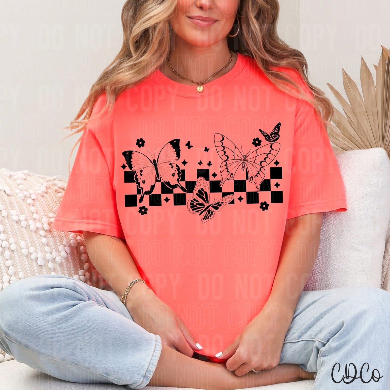 Butterfly Checkered 6282 DTF