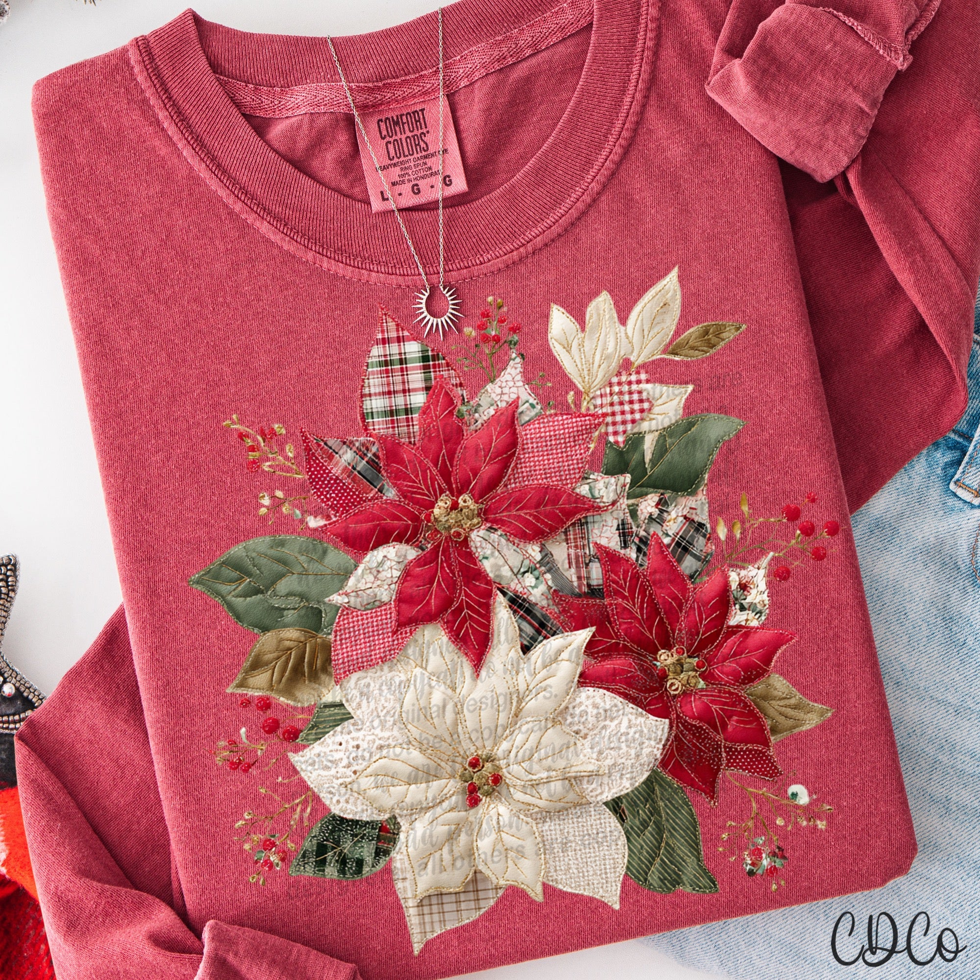 poinsettia-  7870 DTF
