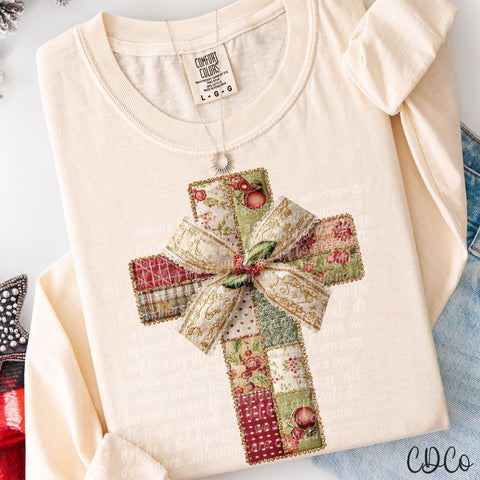Christmas Cross  -  7875 DTF