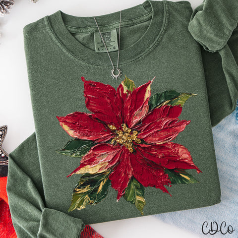 poinsettia-  7877 DTF