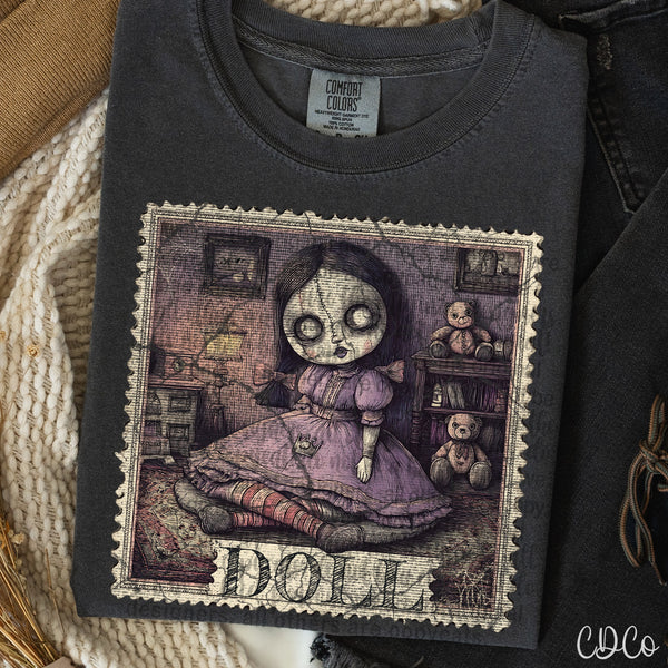 Spooky Halloween Stamps Vintage 1 of 3 DTF