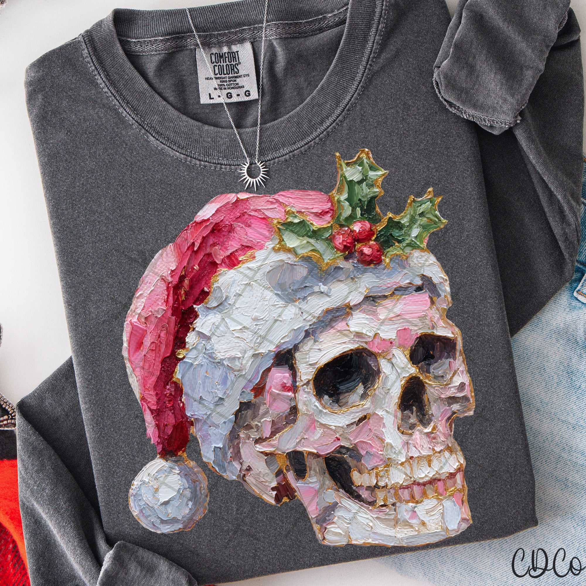 Hand Painted Skelly -  7907 DTF