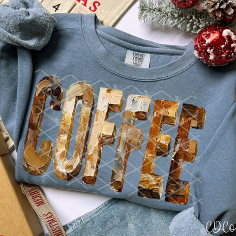 Hand Painted Coffee -  7909 DTF