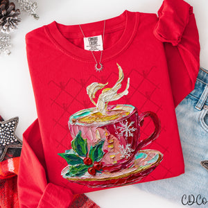 Hand Painted Christmas Mug -  7911 DTF