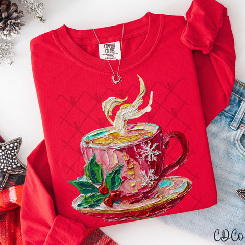 Hand Painted Christmas Mug -  7911 DTF