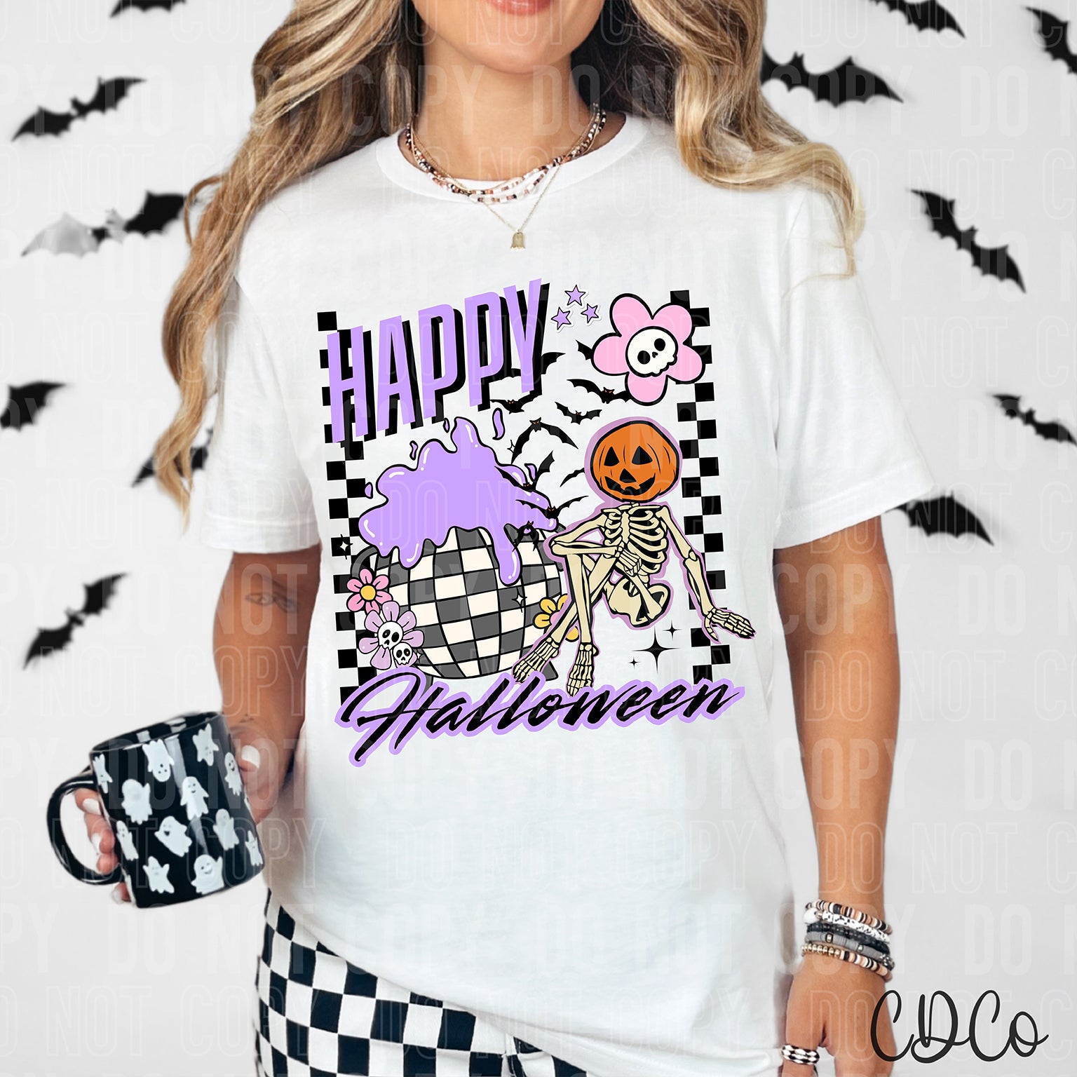 Happy Halloween Skeleton 6283 DTF