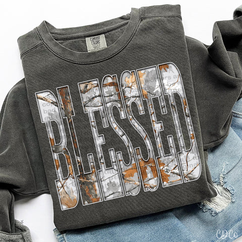 Camo Blessed -  7918 DTF