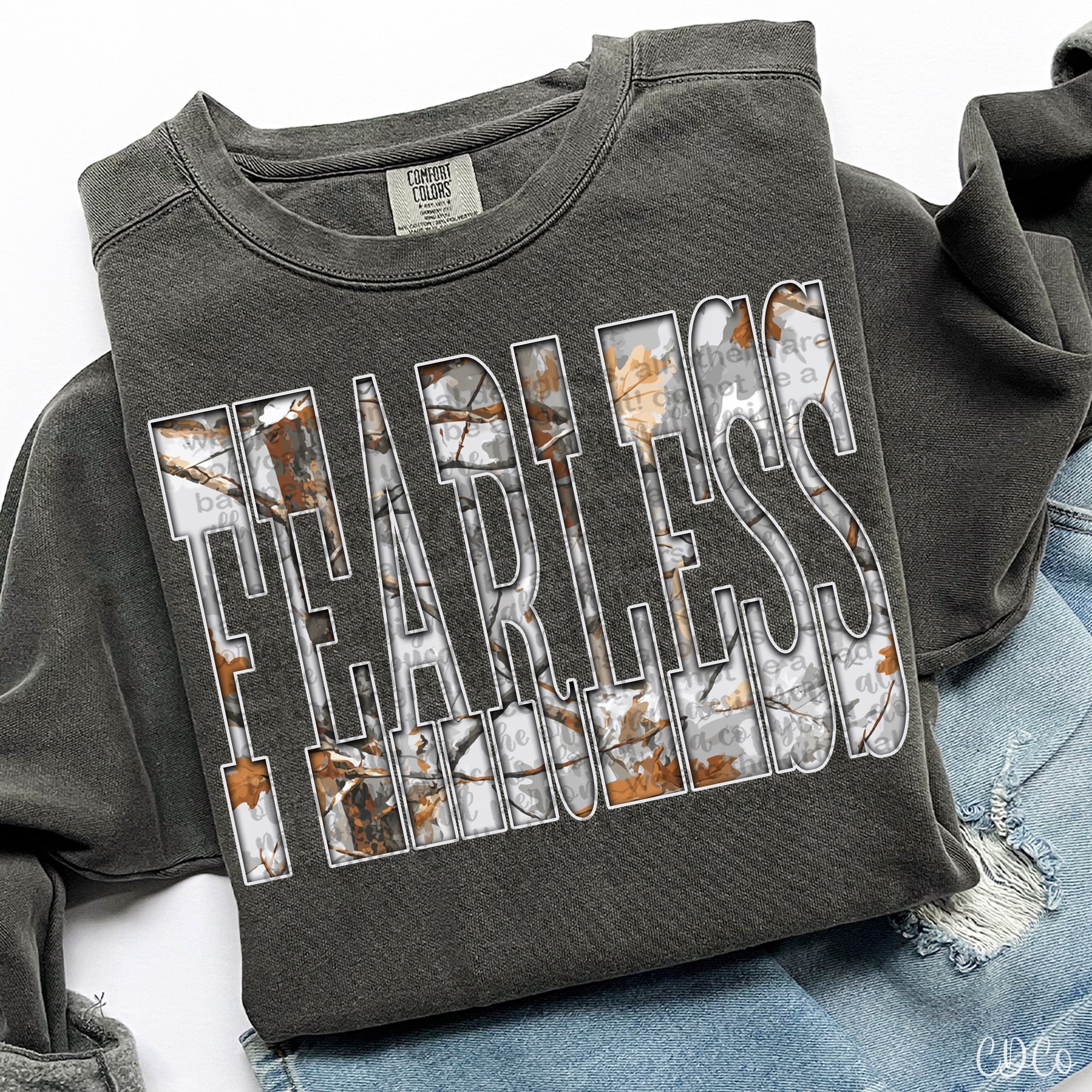 Camo Fealess -  7921 DTF (Copy)