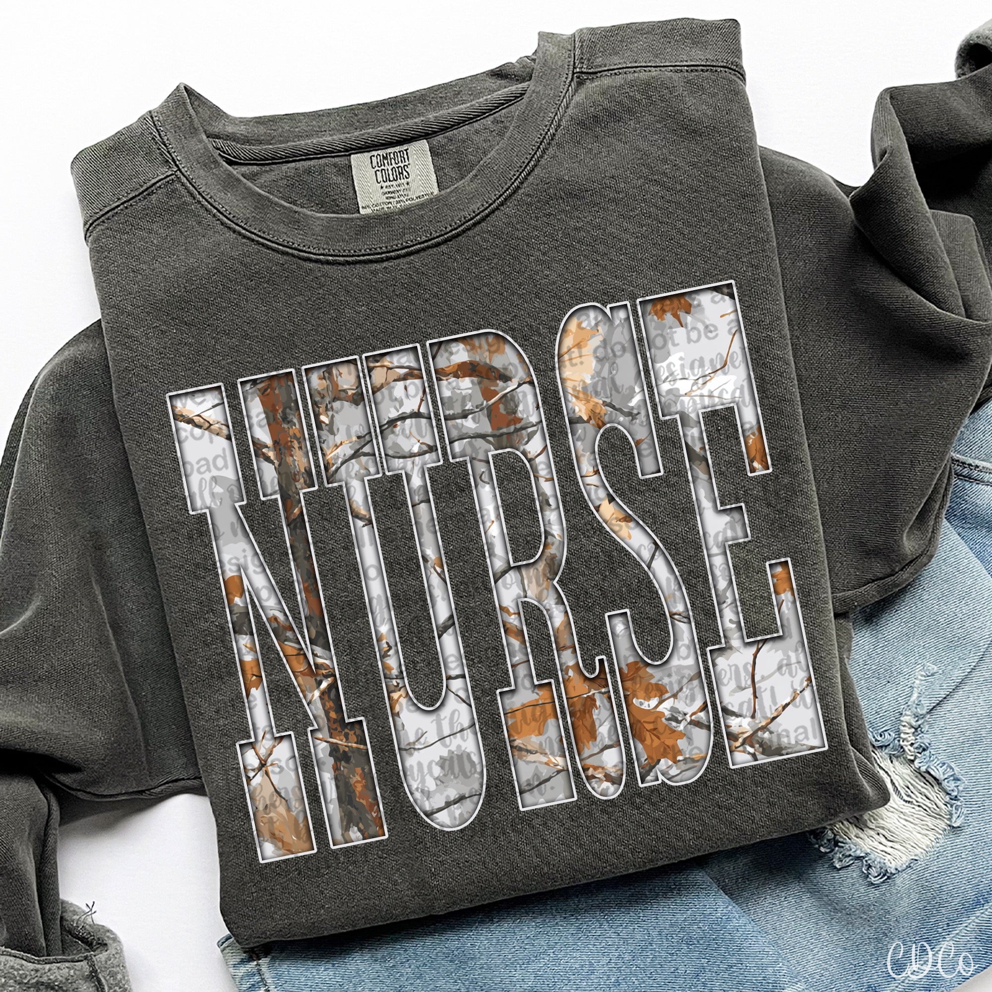 Camo Nurse -  7927 DTF
