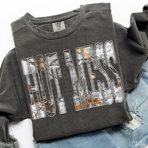 Camo Hot Mess -  7932 DTF