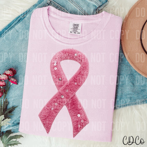 Cancer Ribbon Pink -  7961 DTF