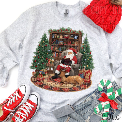 Santa Reading Christmas Yarn -  7981 DTF