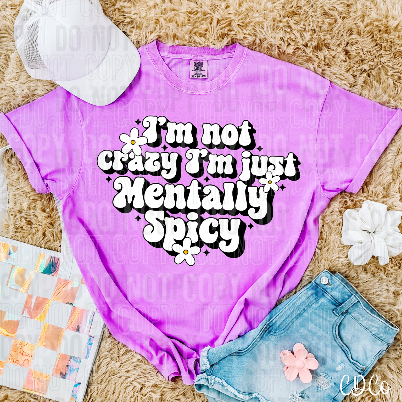 I'm Not Crazy I'm Mentally Spicy 3328 DTF