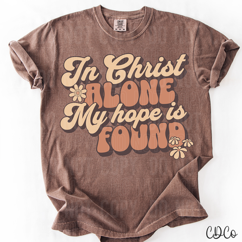 In Christ Alone My Hope Is Found w/Flowers 3752 DTF