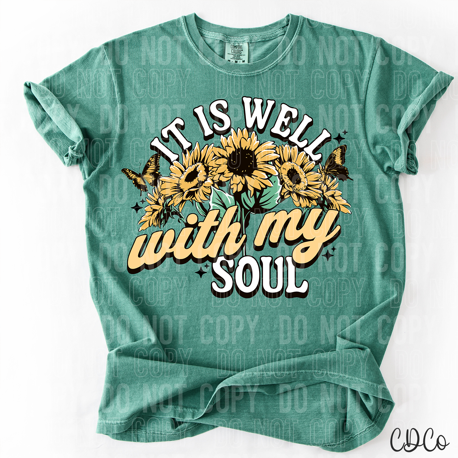 It Is Well With My Soul Sunflowers 3765 DTF