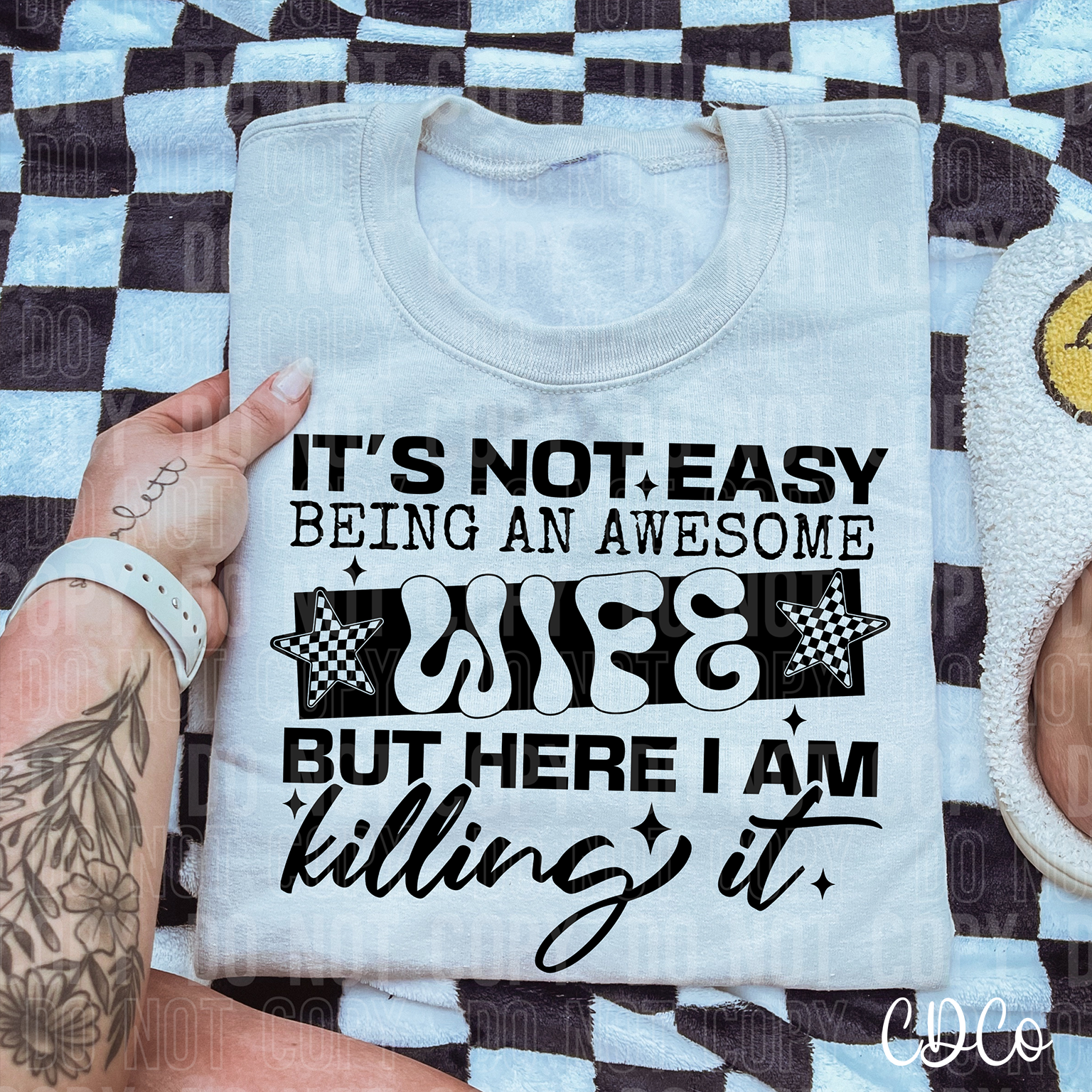 It's Not Easy Being An Awesome Wife 6638 DTF