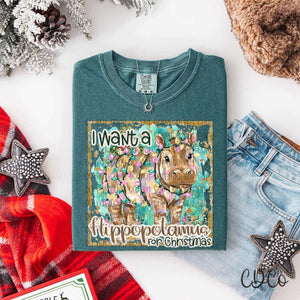 I Want A Hippo For Christmas -  7990 DTF