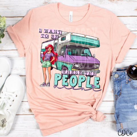 I Want to Be Where the People Aren't Princess 5163 DTF