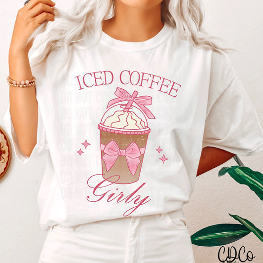Iced Coffee Girly DTF