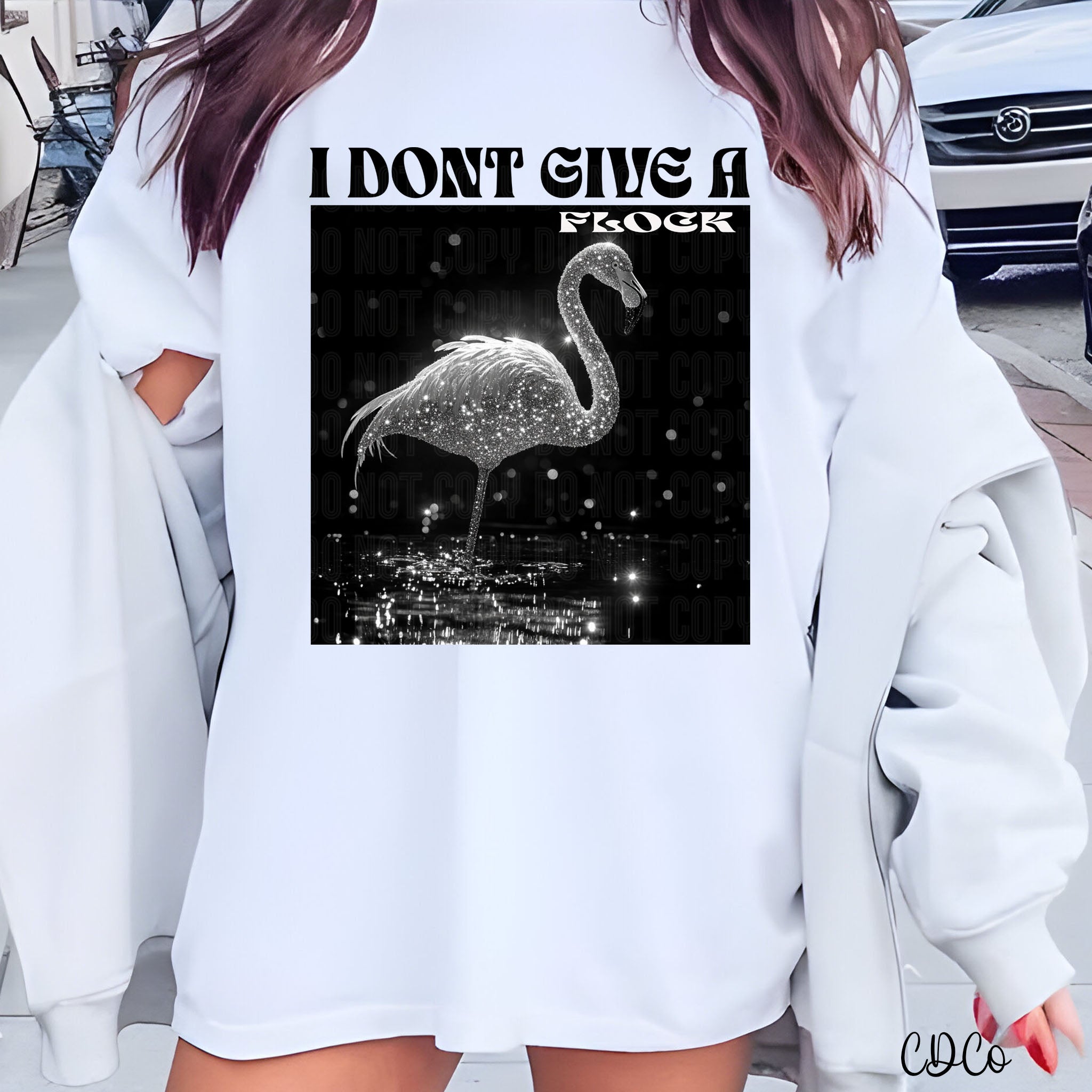 I Don't Give a Flock Bling 2566 DTF