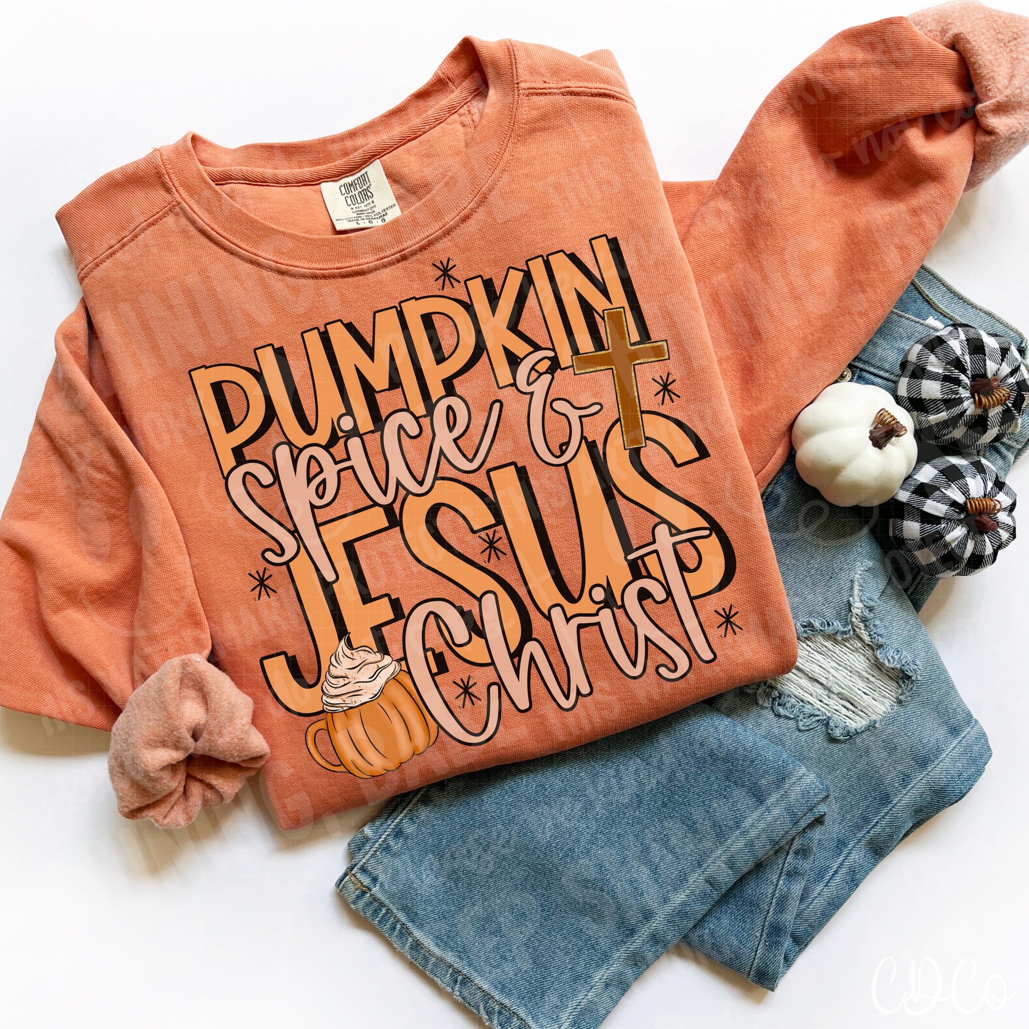 Pumpkin Spice & Jesus Christ - 7397 DTF