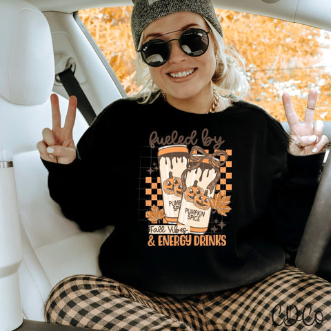 Fueled By Fall Vibes  - 7578 DTF
