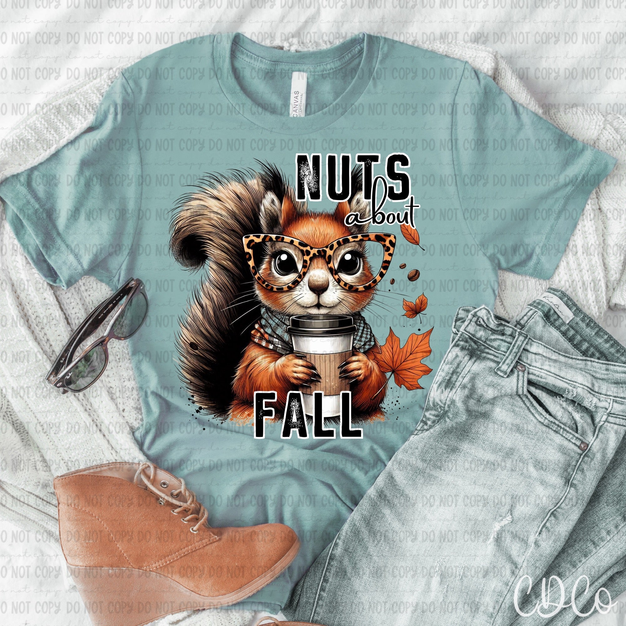 Nuts About Fall Plain 7277 DTF