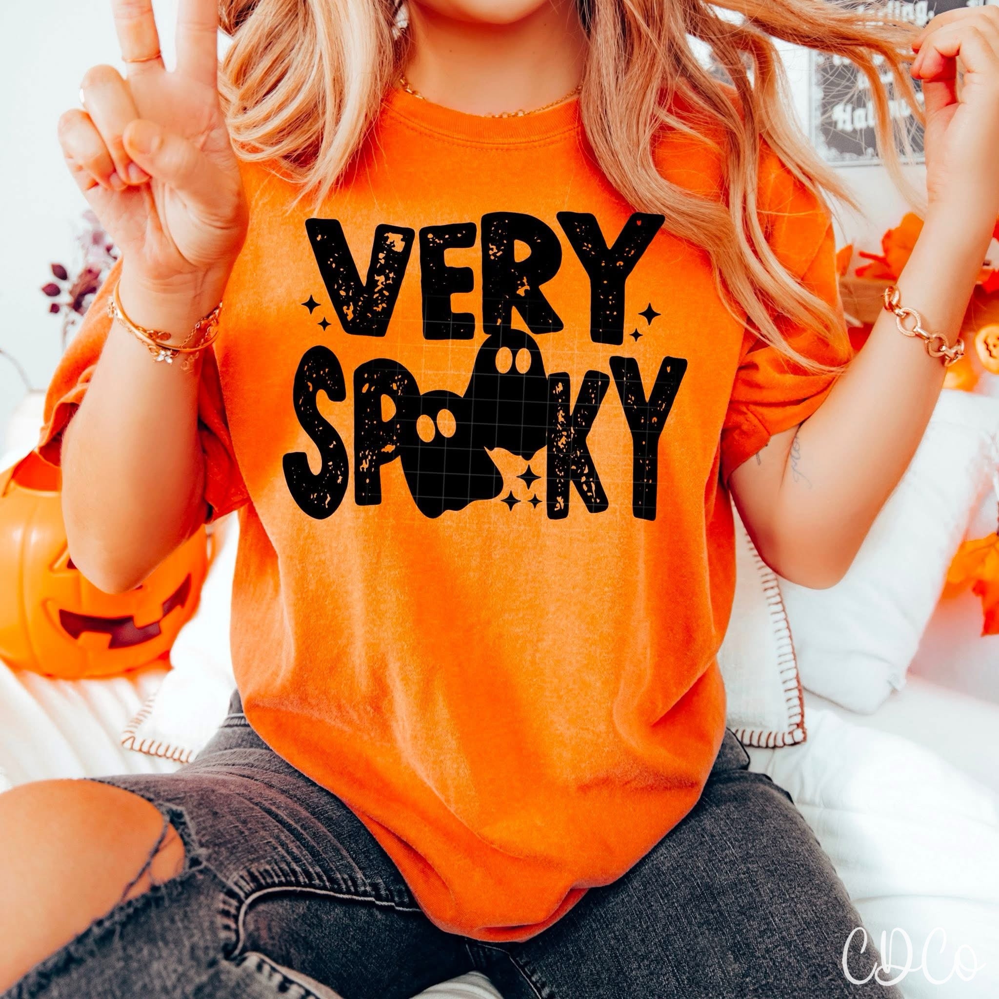 Very Spooky / Black - 7537 DTF