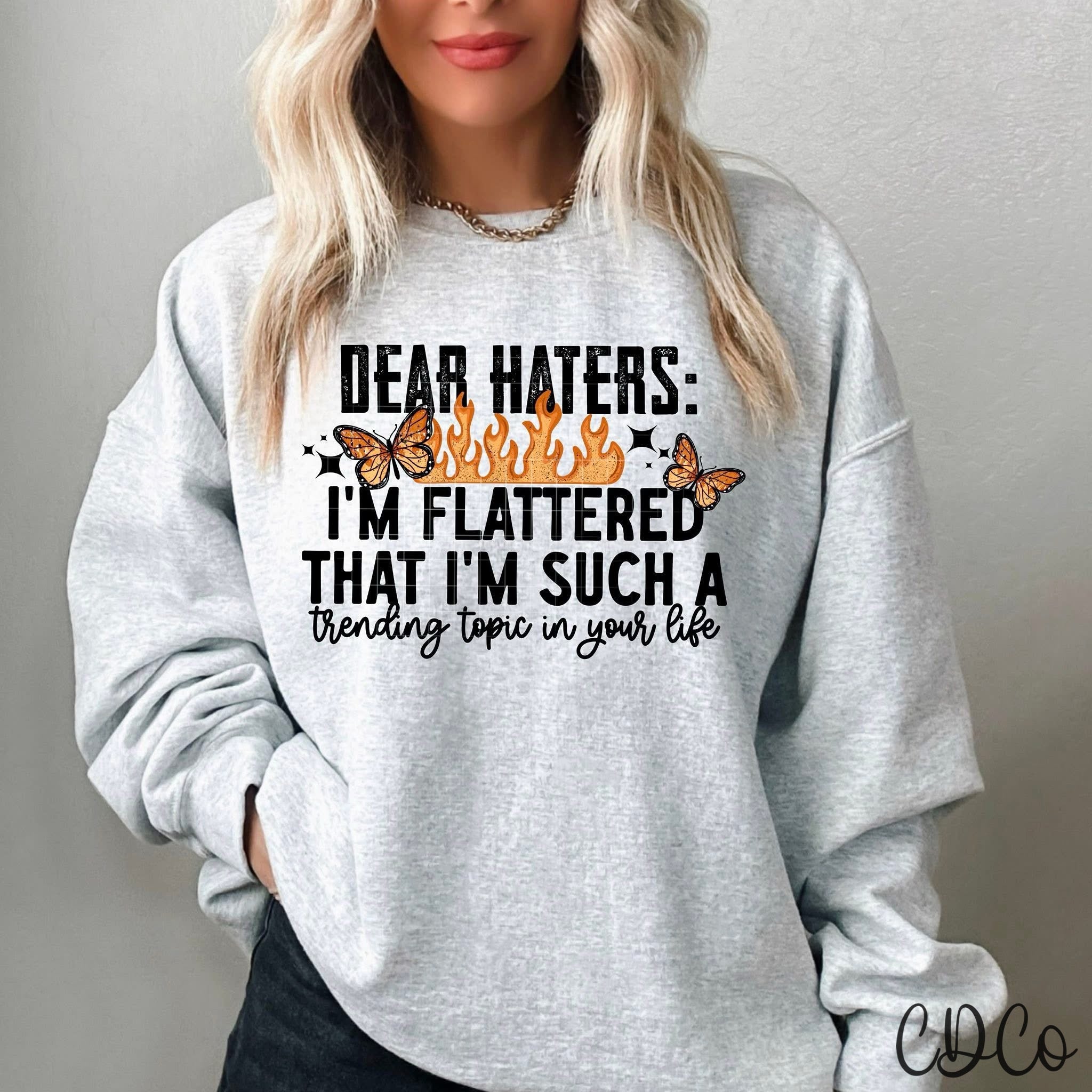 Dear Haters / Black - 7598 DTF