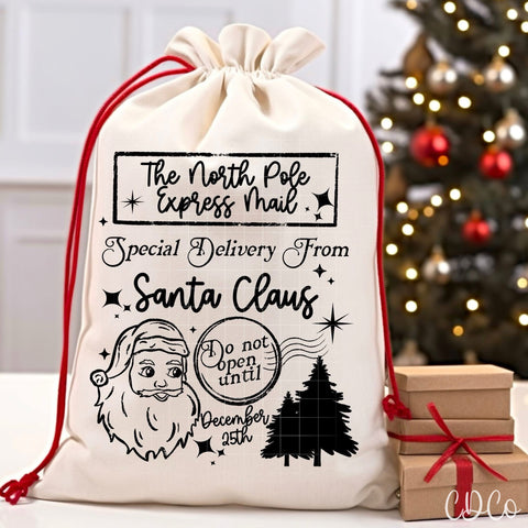 The North Pole Express Mail Santa Tree - 7547 DTF